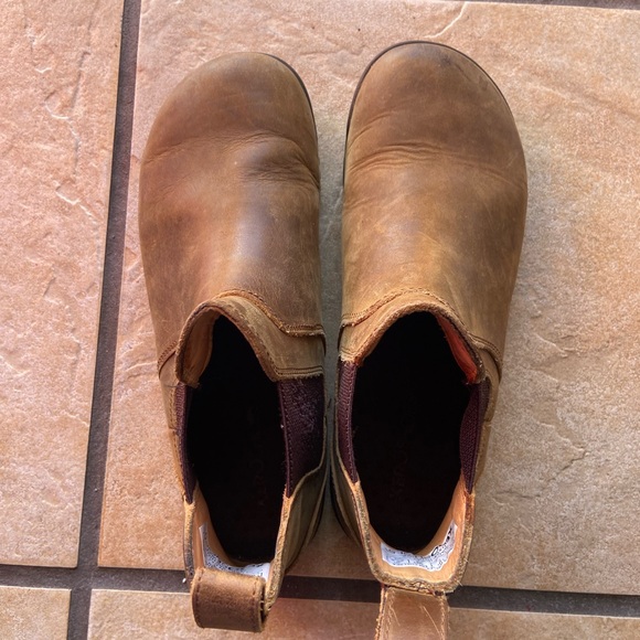 Xero Shoes Ridgeway Chelsea ankle Boot brown tan 8.5 barefoot full grain leather - Picture 2 of 9